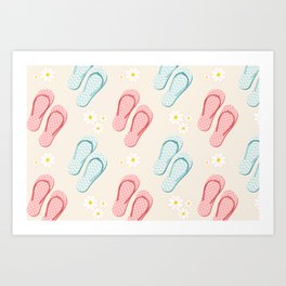 Flip Flops Art Print