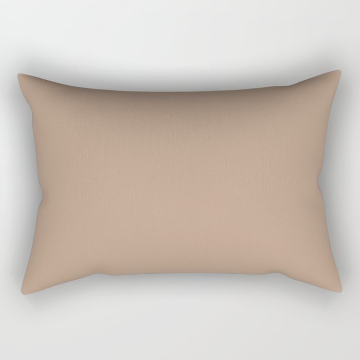 AESTHETIC BROWN SOLID COLOR Rectangular Pillow