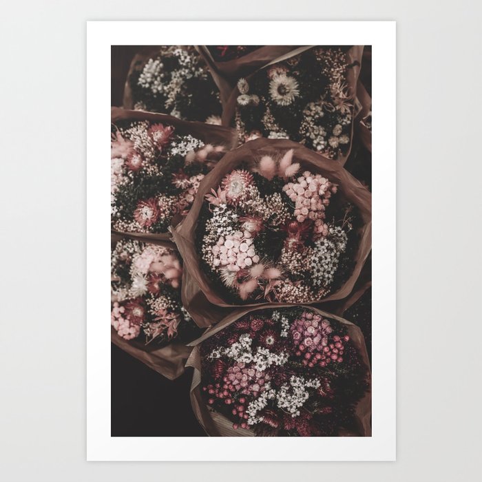 Bouquet of Flowers - French Market Florals - Travel photography by Ingrid Beddoes  Art Print