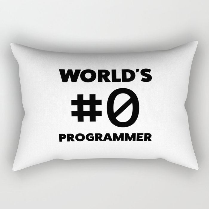 World's #0 programmer Rectangular Pillow