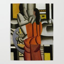 Woman and Still Life by Fernand Leger Poster