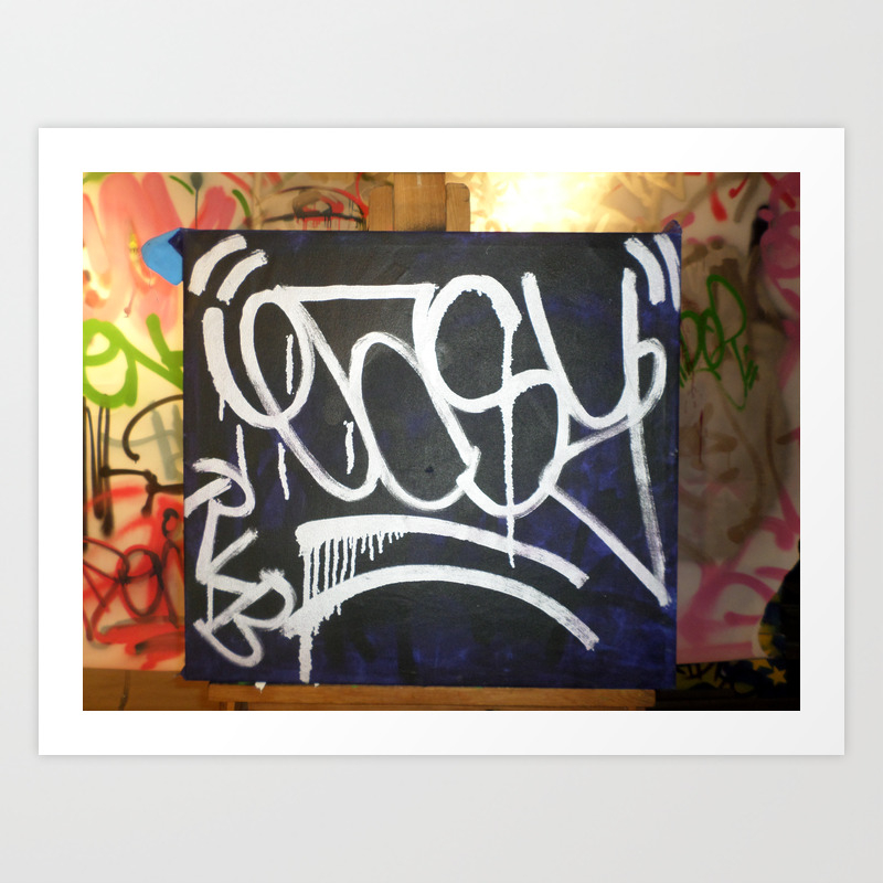 Easy Sen 4 Graffiti Street Artist N Y C Real Live Bomber S Art Print By Avastreetart Society6