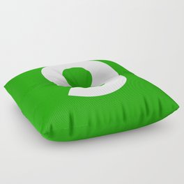 Number 9 (White & Green) Floor Pillow
