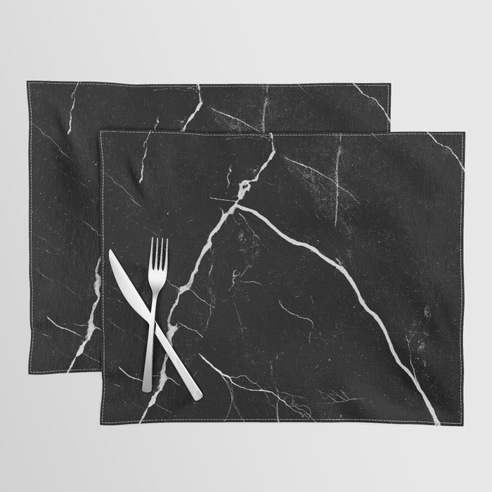 Black Marble Texture no I (x 2021) Placemat