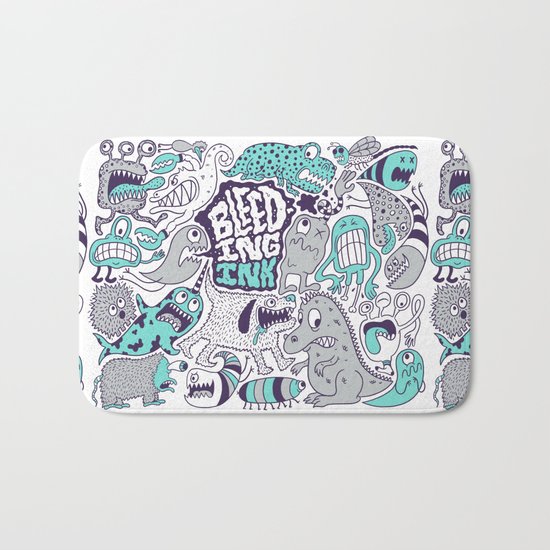Bleeding Ink Bath Mat