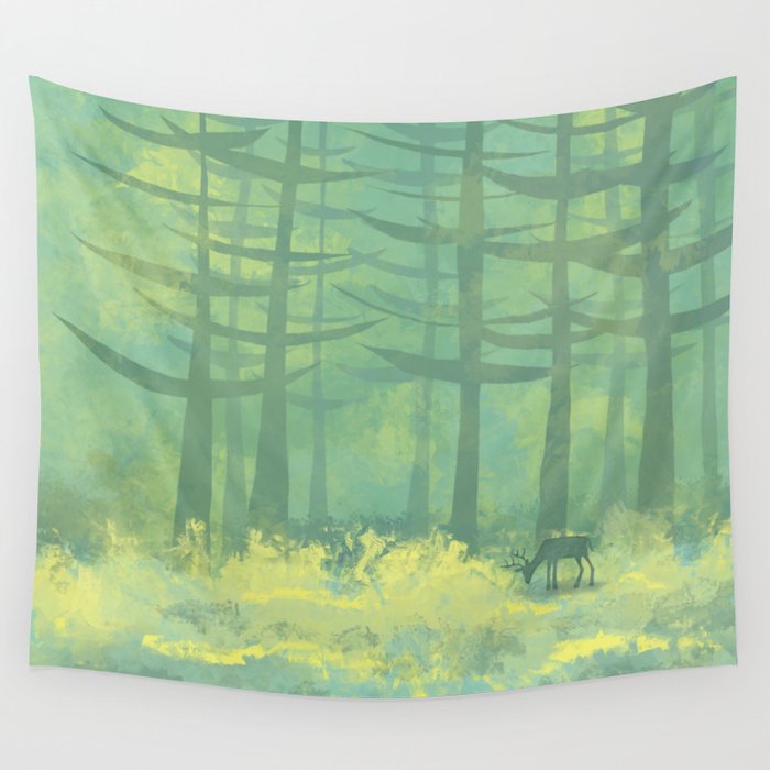 The Clearing in the Forest Wall Tapestry