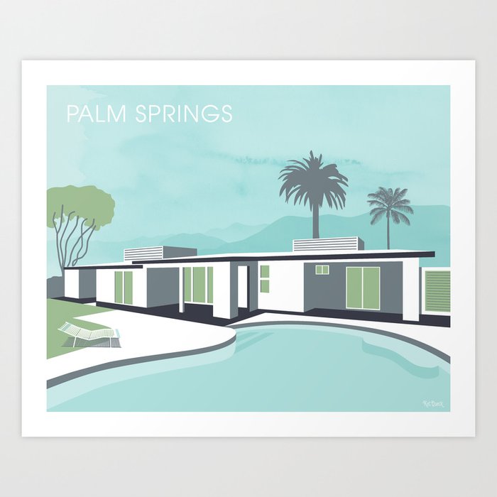 Palm Springs Architecture Art Print