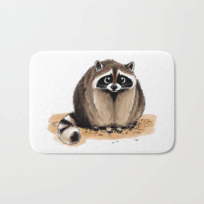 Raccoon - Raton laveur Bath Mat