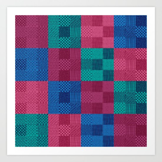 Patch Art Print