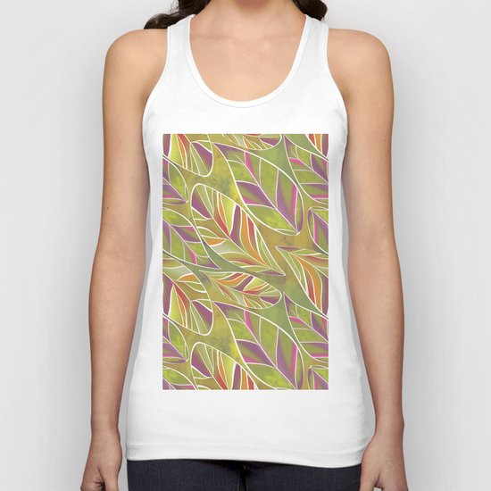 Leaves. Unisex Tank Top