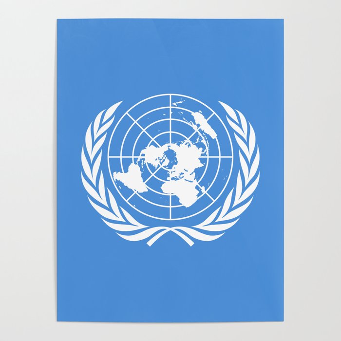 United Nations Flag Poster