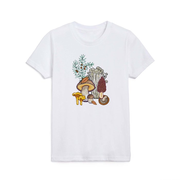 Dark mushroom forest Kids T Shirt
