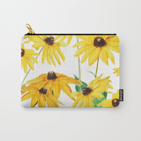 yellow sun choke flower Carry-All Pouch
