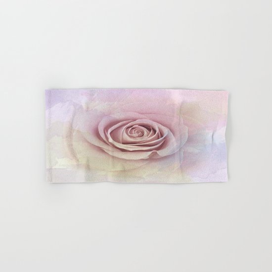 Forever My Love Pink Rose Abstract Hand & Bath Towel