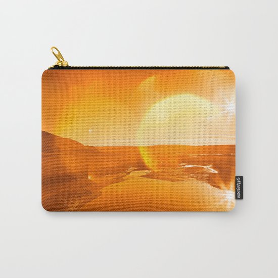 Twin Suns of Point Reyes - Gold Bokeh Bliss Carry-All Pouch