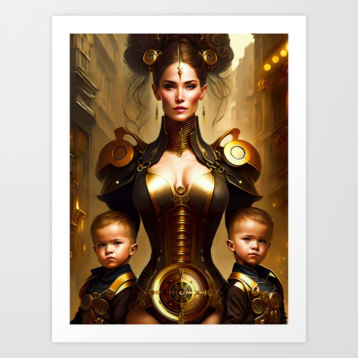 Mother and Offspring Art Print