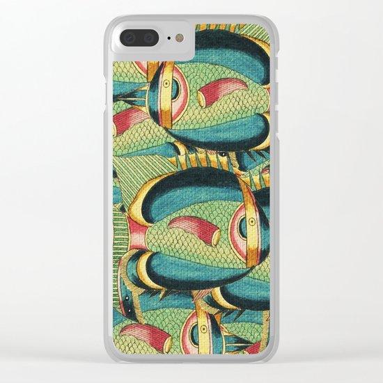 Crowd Fish 6 Clear iPhone Case