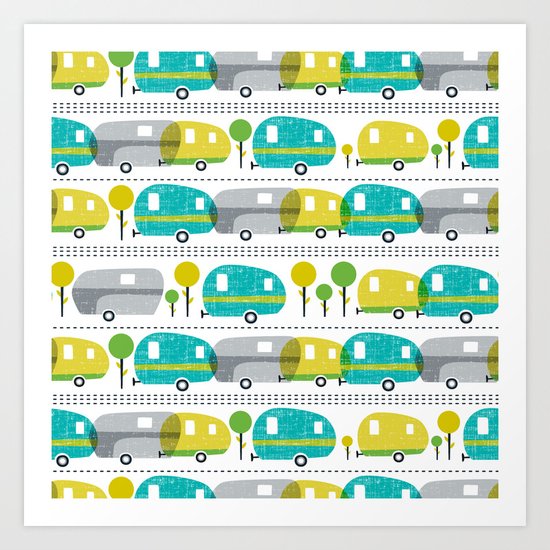 Caravan Art Print