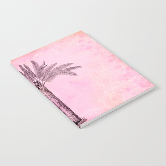 Pink Retro Palmtree Notebook