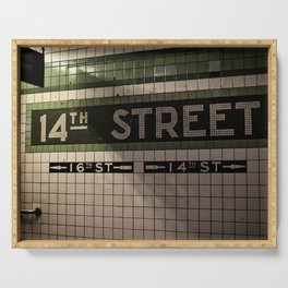 14th Street Station Serving Tray