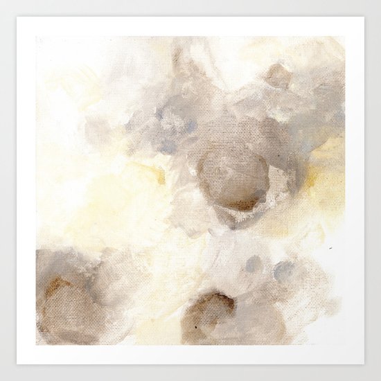 Bloom No. 1 Abstract watercolor floral Art Print