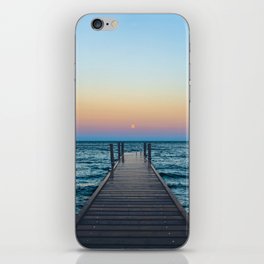 Lake Superior Sunset and Moon iPhone Skin