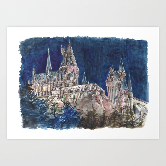 Hogwarts Painting  Art Print