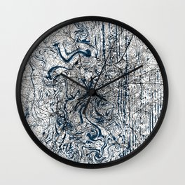 Brussels, Belgium - Aesthetic Map Design Wall Clock