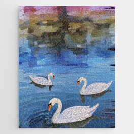 Swans on the lake Jigsaw Puzzle