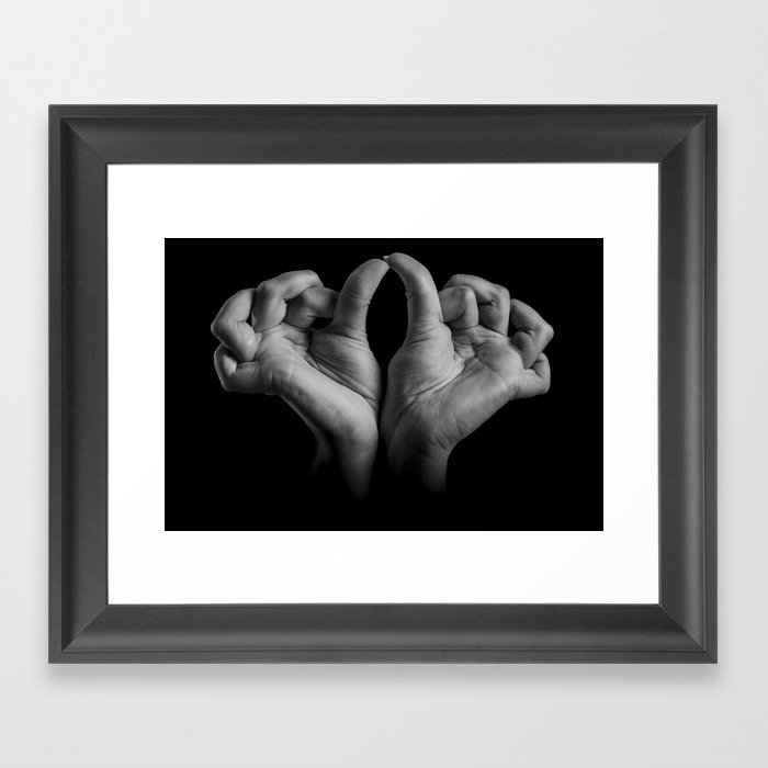 hands 5 Framed Art Print