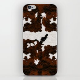 Cowhdie Abstraction (screen print) iPhone Skin