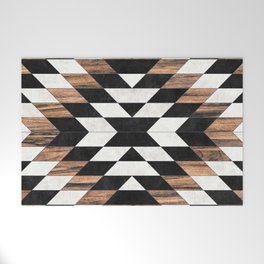 Urban Tribal Pattern No.13 - Aztec - Concrete and Wood Welcome Mat