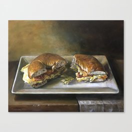 bacon egg and cheese Canvas Print