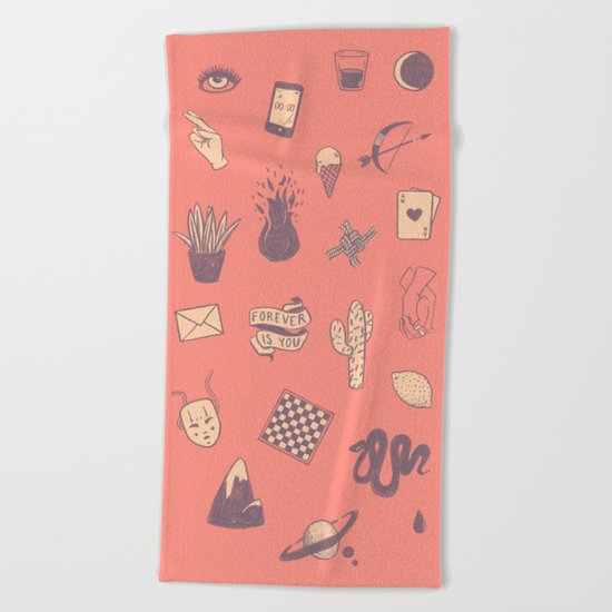 This Is Not A Love Story Beach Towel