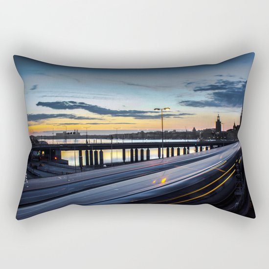 Stockholm Night - Slussen Rectangular Pillow