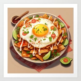 Chilaquiles Mexican Snack Food Art Print