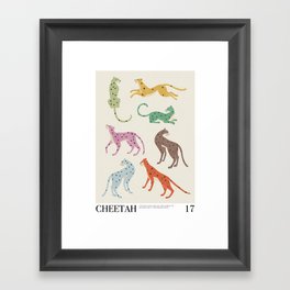 Cheetah Poster Framed Art Print