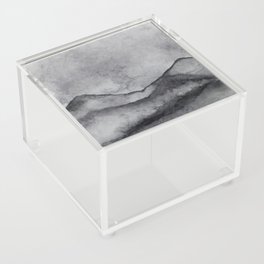 Black AnD White Watercolor Landscape Acrylic Box
