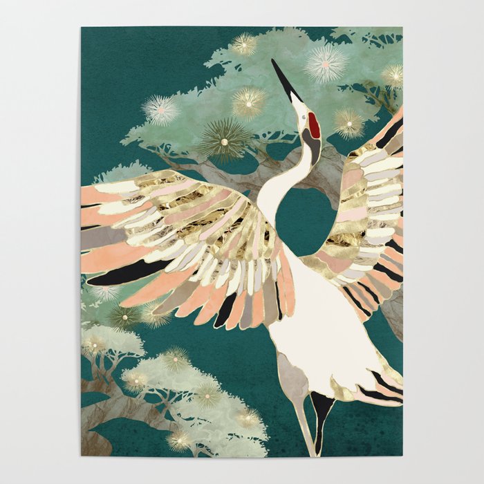 Golden Crane Poster
