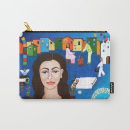 Violeta Parra playing guitar Carry-All Pouch