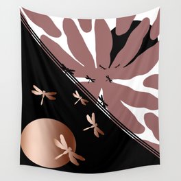 Dragonflies' battle Wall Tapestry