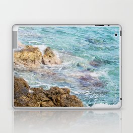 Yellow Volcanic Formation At The Mediterranean Sea Laptop Skin