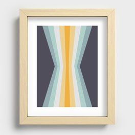 Rainbow refection in retro style 5 Recessed Framed Print