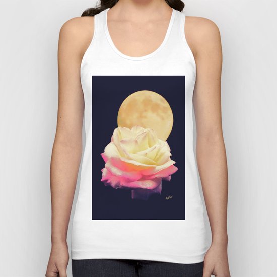 The Moon Rose Unisex Tank Top