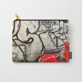 Red Vespa and graffitis Carry-All Pouch