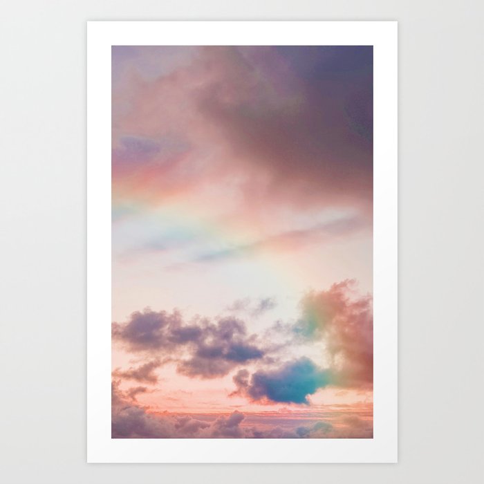Pastel Rainbow Sky (Color) Art Print