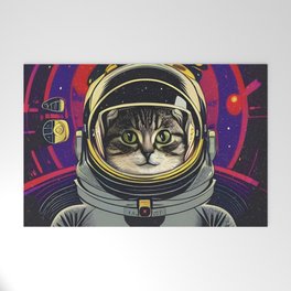 The Cat From Outer Space Welcome Mat