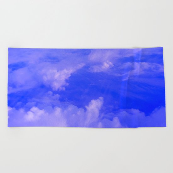 Aerial Blue Hues III Beach Towel