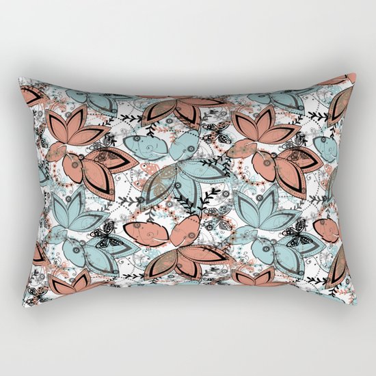 Autumn leaf fall. Rectangular Pillow