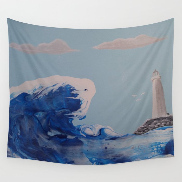 Winter Waves Wall Tapestry